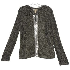 NEW Banana Republic cardigan sweater, sequins, pockets, soft mohair, XL women